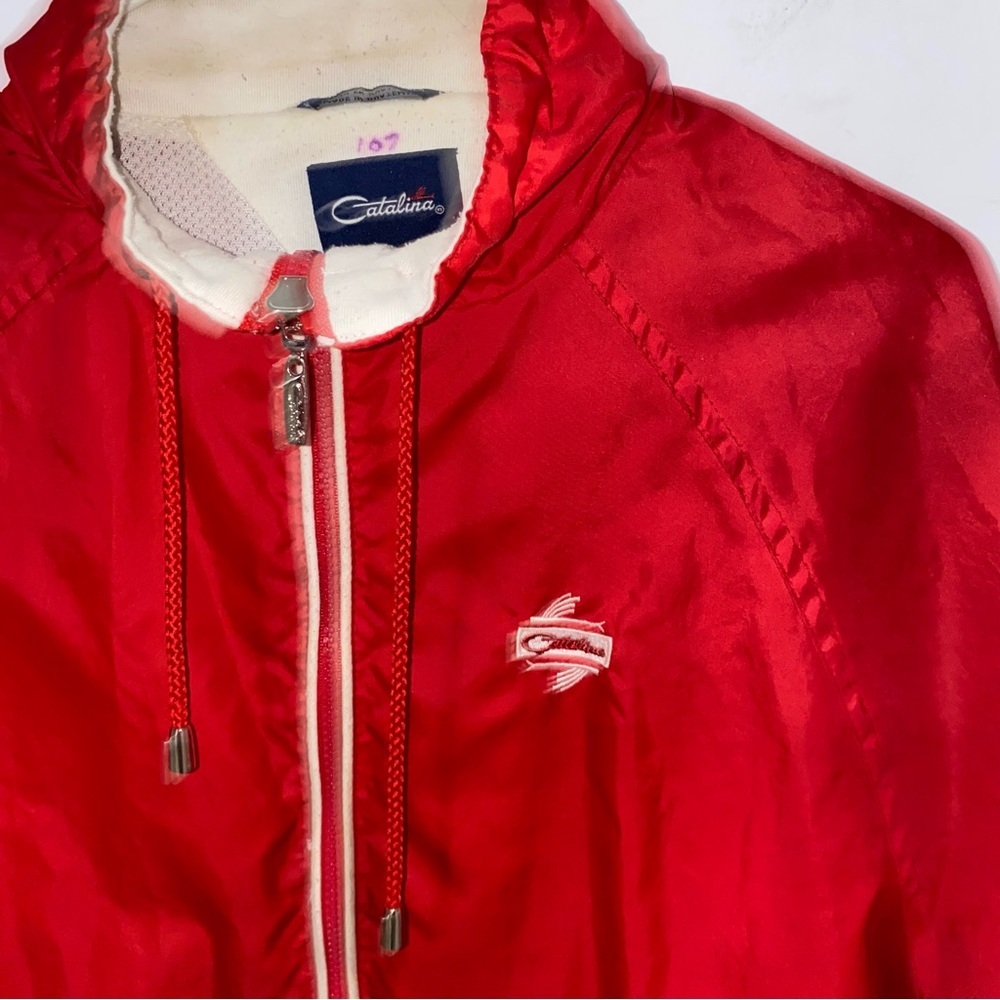 Beautiful Catalina vintage ladies light or ultralight weight cowl neck 90s zip - Picture 2 of 10